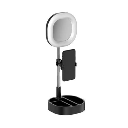 Universal USB Selfie Ring Light - Dimmable Video Lighting with Stand & Phone Holder for YouTube & Makeup Live