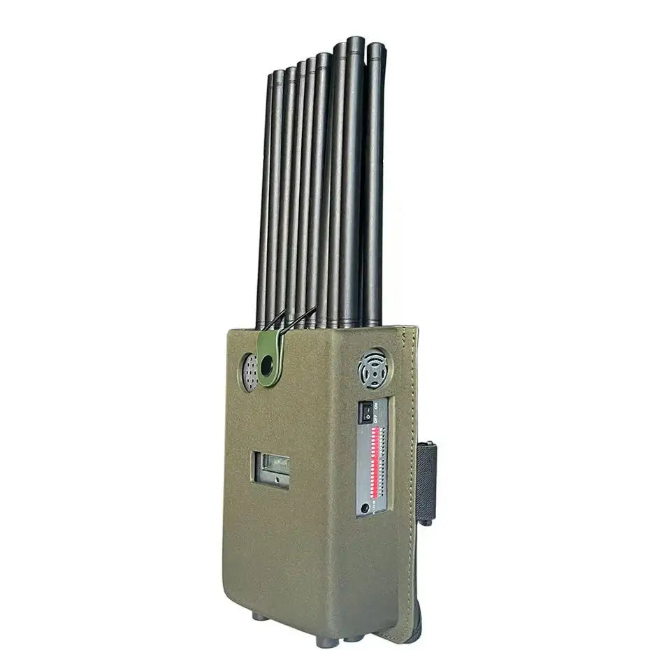 Portable Handheld 18-Antenna Signal Frequency Detector - Multi-Band GSM, 2G, 3G, 4G, 5G, WiFi, GPS, and Remote Blocker