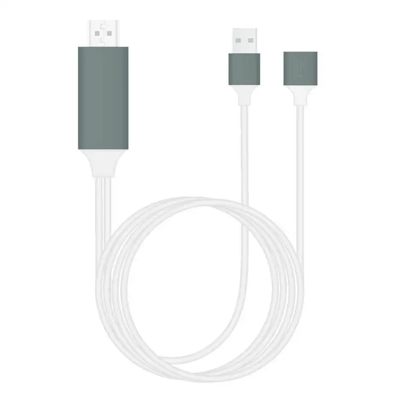 USB to HDMI Cable Converter Adapter - Plug & Play Screen Mirroring Cable for iPhone, iPad & Android to TV/Projector