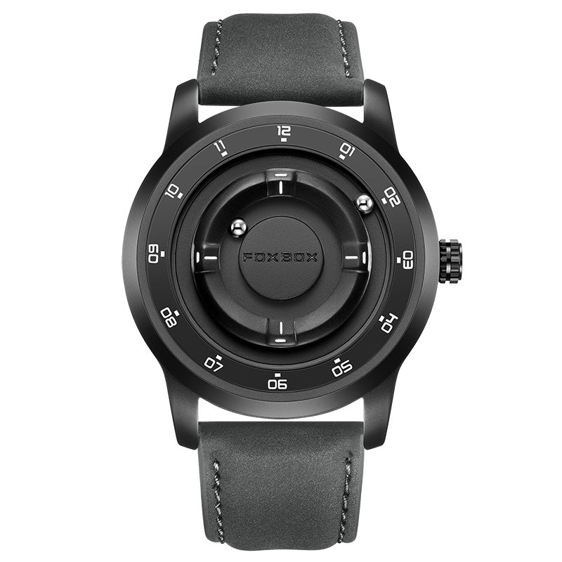 LIGE Unique Black Concept Watch Men's Multi-Function Water Resistant Metal Band