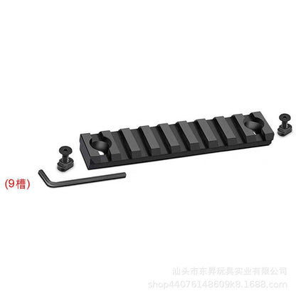 CNC Aluminum M-LOK Metal Rail Section - 20mm Tactical Picatinny Rail