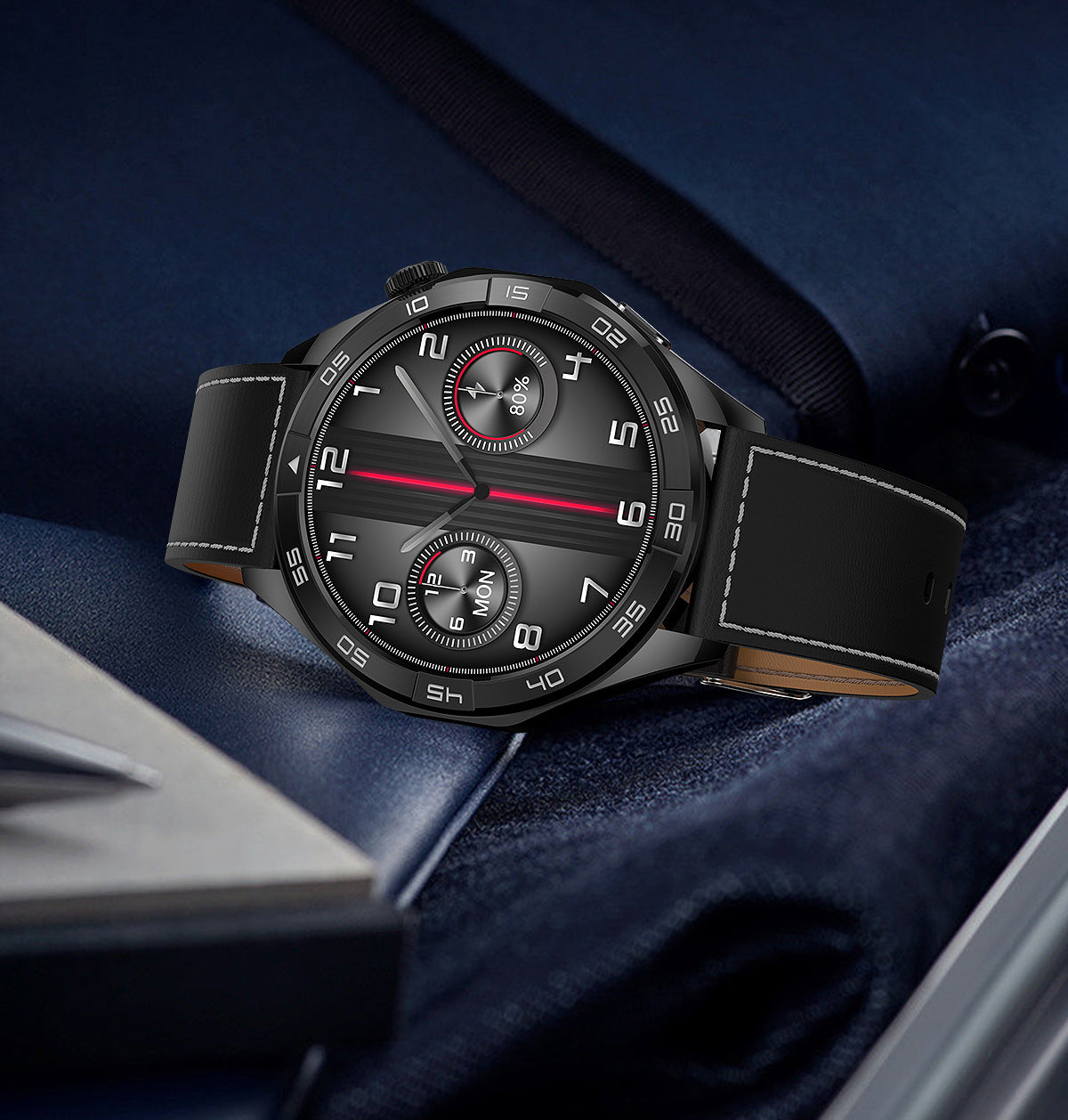 Luxury Business Smart Watch with Bluetooth Calling - Round Screen Health Monitoring Watch