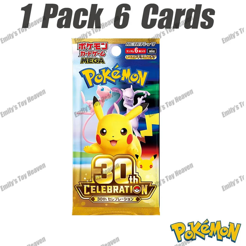 Authentic Japanese Pokémon 30th Celebration Booster Box - MEGA M6a Cards Set