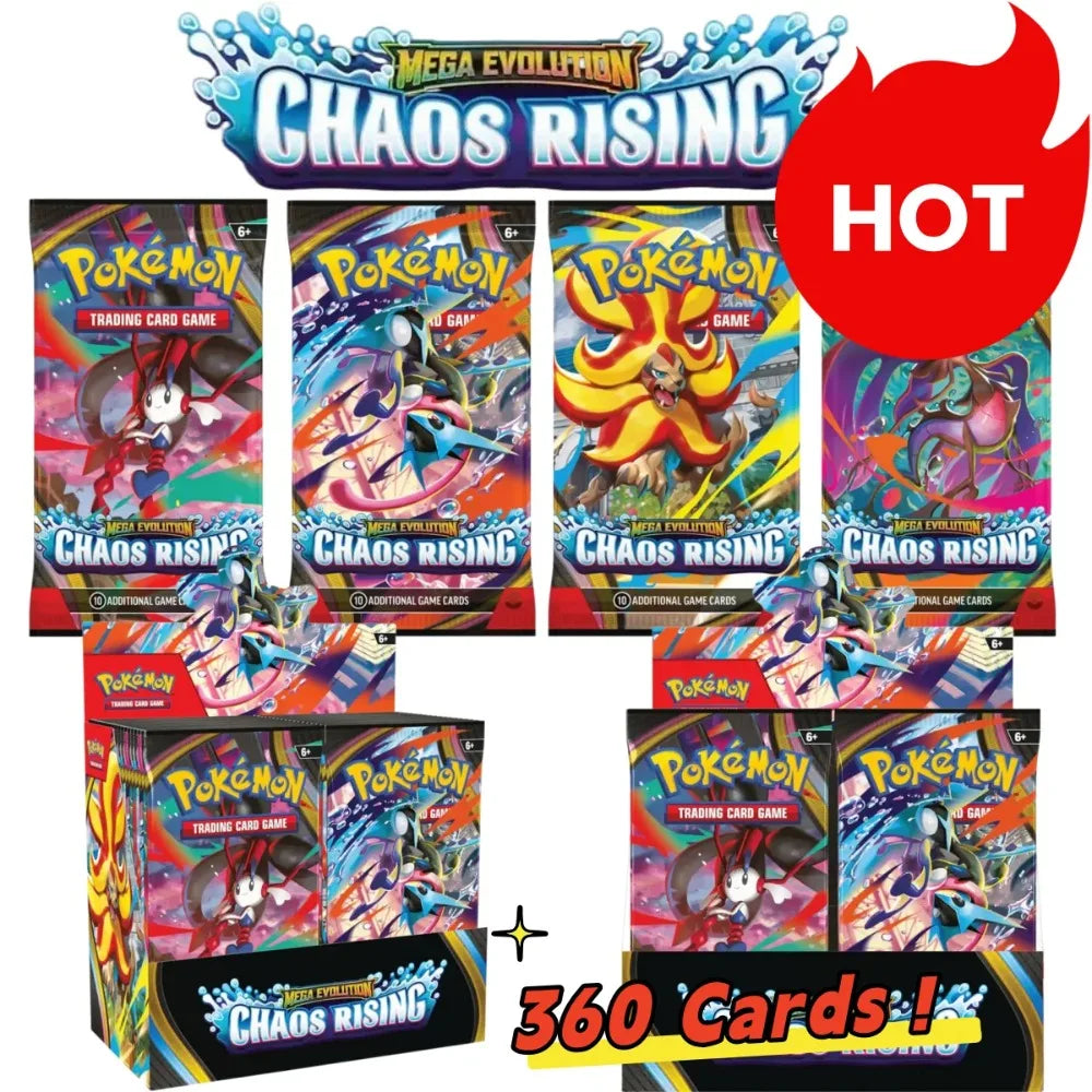Pokémon TCG Chaos Rising Booster Box - 36 Packs 360 Cards English Edition