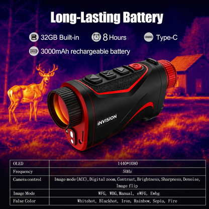 Precision 384x288 Thermal Imaging Monocular with 1km Laser Rangefinder & WiFi